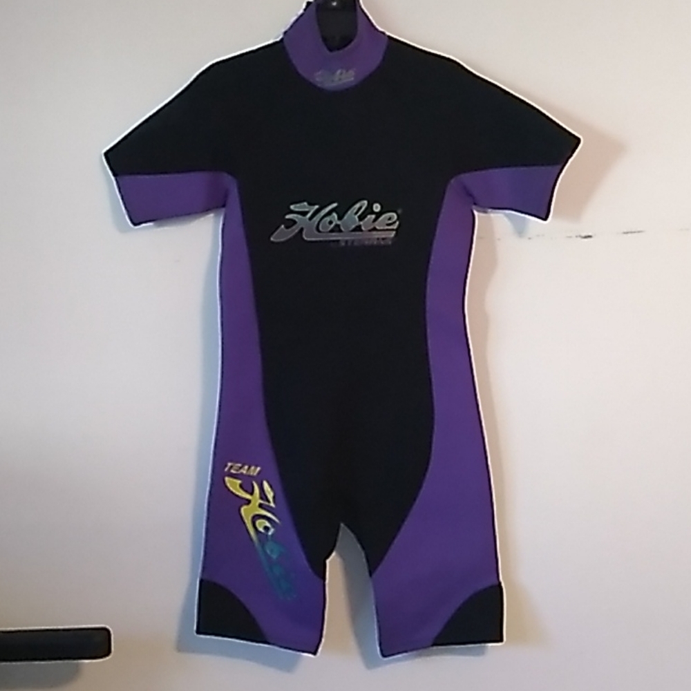 Hobie Men's Purple and Black Swim Wetsuit